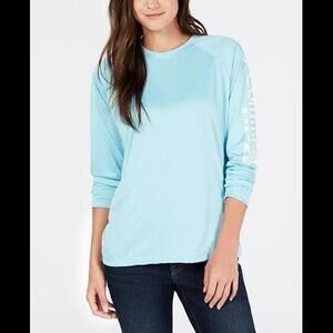 COLUMBIA Clear Blue PFG Tidal‎ Tee II Omni-Shade Ladies Long Sleeve Top, L